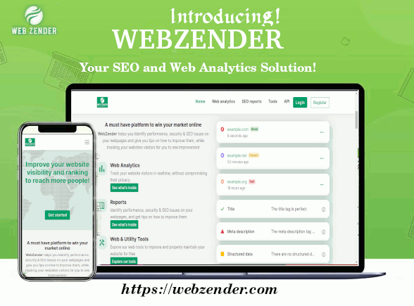 Introducing Webzender: Your SEO and Web Analytics Solution!